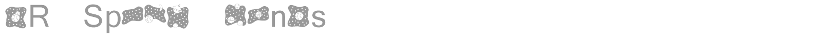 KR Space Dings font preview